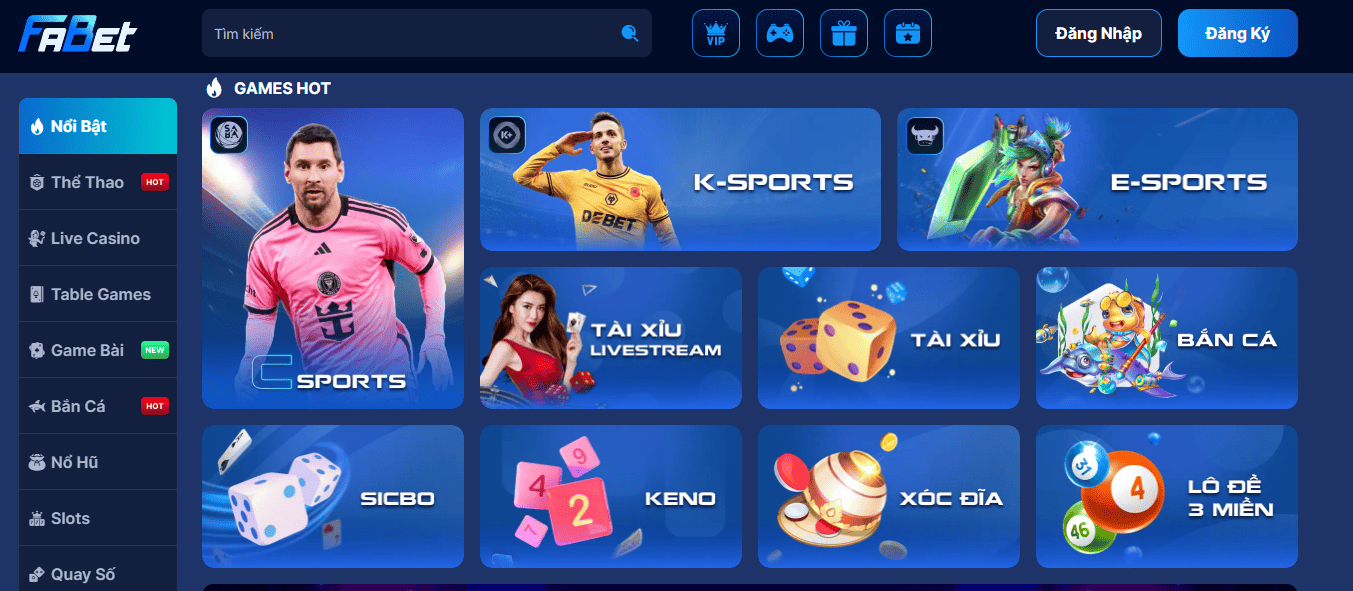 Tổng quan về sảnh chơi FABET